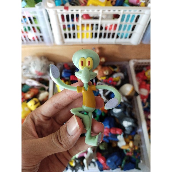 Action figure Spongebob McDonald Spongebob Happy Meal Patrick MCD Murah Meriah-35. Squidward Keren