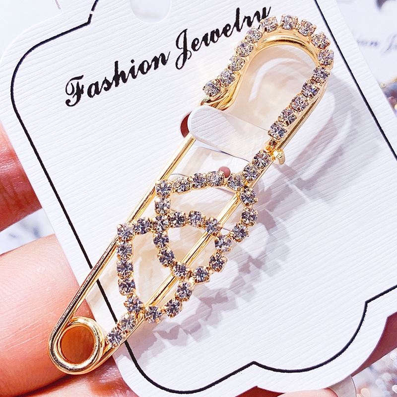 Bros Korea Mutiara bros Berlian Brooch Aksesoris Bros Pin-#8