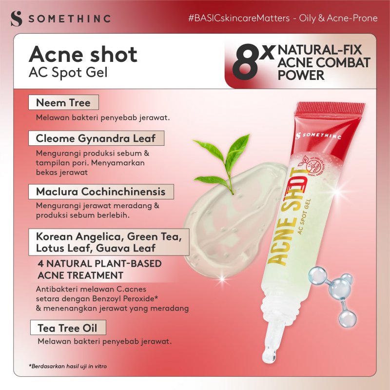 SOMETHINC ACNEDOT Series Treatment/Cleanser/Toner/Moisturizer/Spot Gel