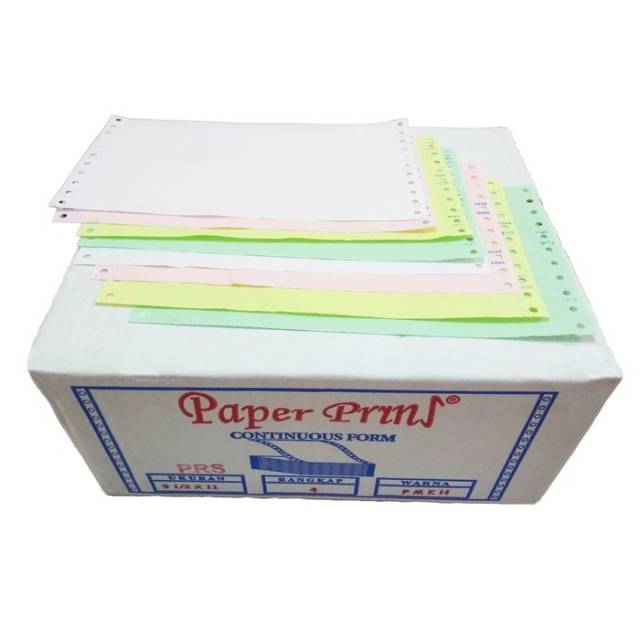 Kertas Komputer Continuous Form 4ply Rangkap 4 Full Atau Bagi 2 Paper Prins Shopee Indonesia