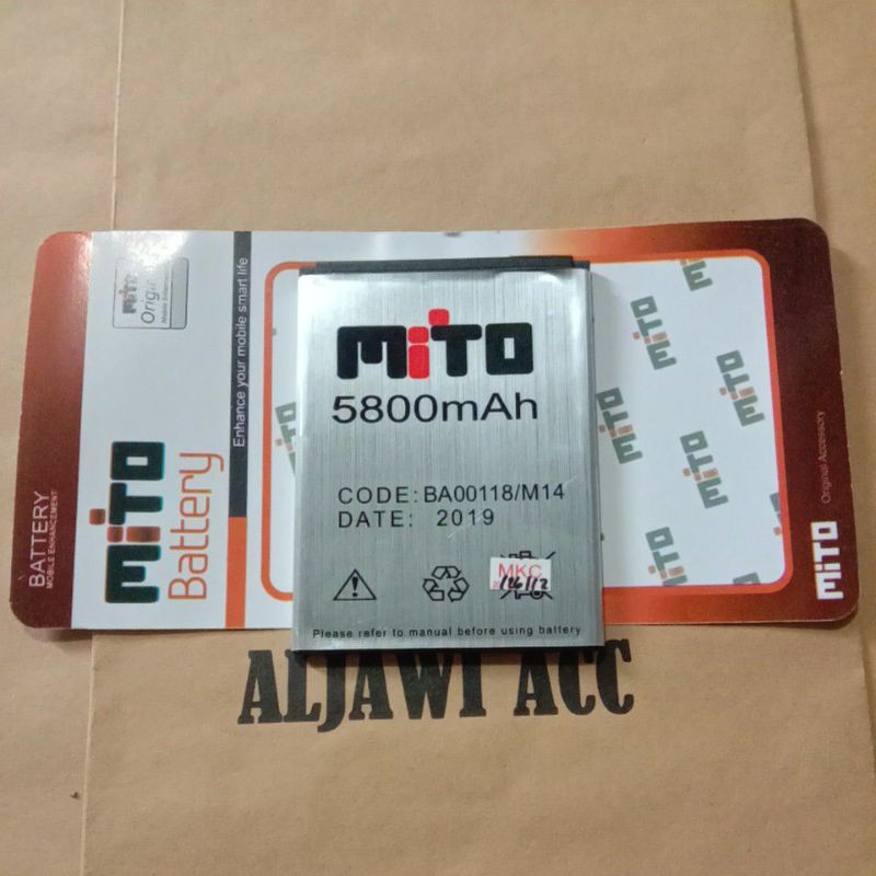 Batre Baterai Batere Mito M14 BA00118 Original Battery Hp