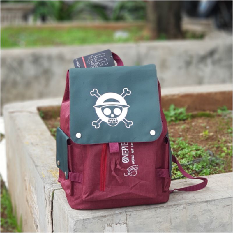 Tas Ransel Kanvas Gambar Cetak 3D Anime Attack On Titan Tas Sekolah Ransel untuk Pria dan Wanita