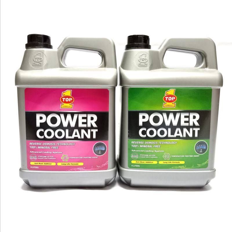 TOP 1 ONE POWER COOLANT 1 Galon 4 Liter Air Radiator Mobil HIJAU ORIGINAL TUANG