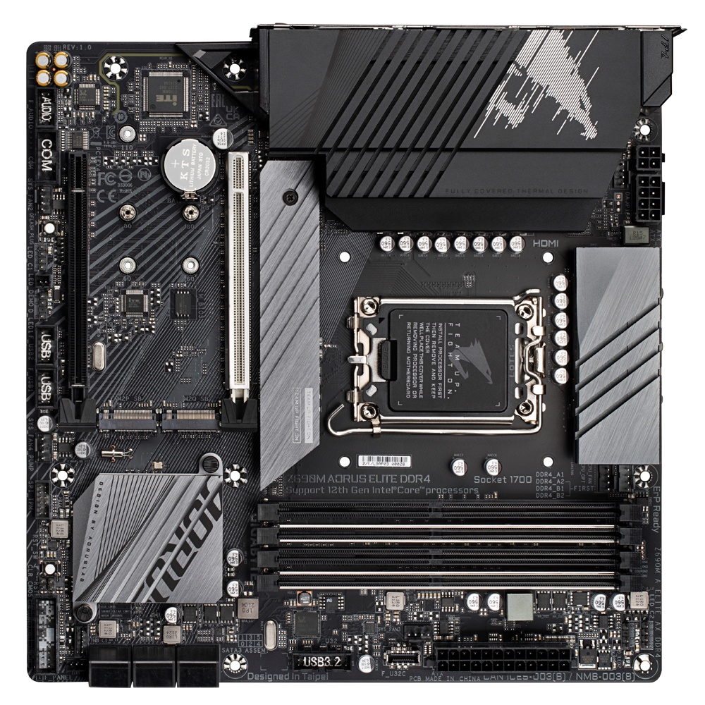 Gigabyte Motherboard Z690M AORUS ELITE DDR4 4 DIMMs USB 3.2 Gen2x2 TYPE-C LGA 1700