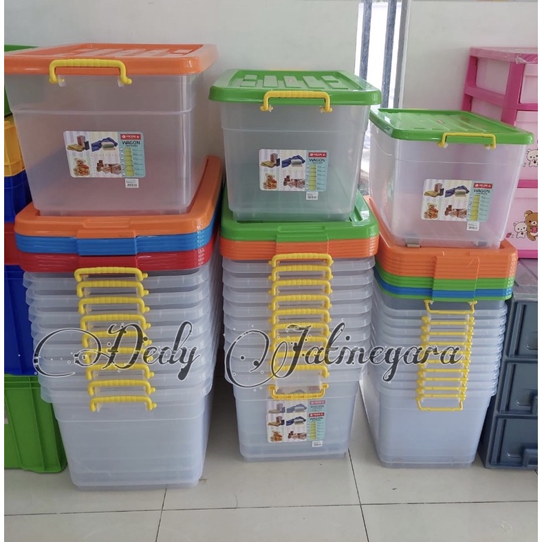 Lion Star Container Box Wagon 100 Liter Transparan / Kotak Penyimpanan