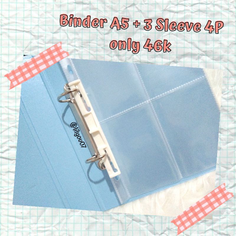 

[CLEARANCE SALE] Binder Bambi Pastel Series A5 2 Ring Type 2221 / Sleeve A5 4P / Bambi Pastel Series / Binder Photocard / Binder PC Holder