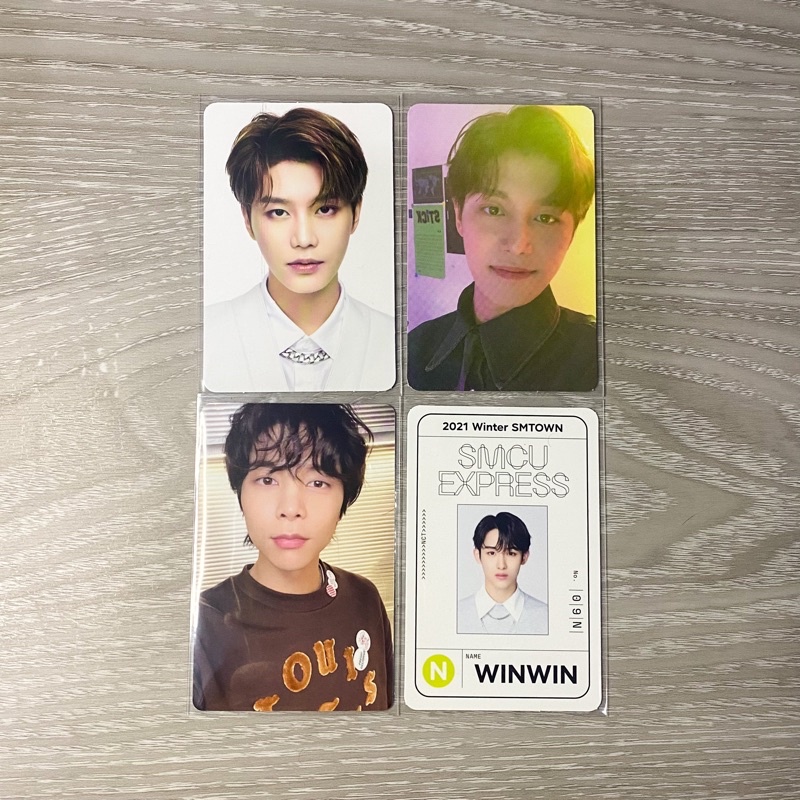 pc taeil fortune ncit night - johnny sg22 sharing set - winwin passcard smcu