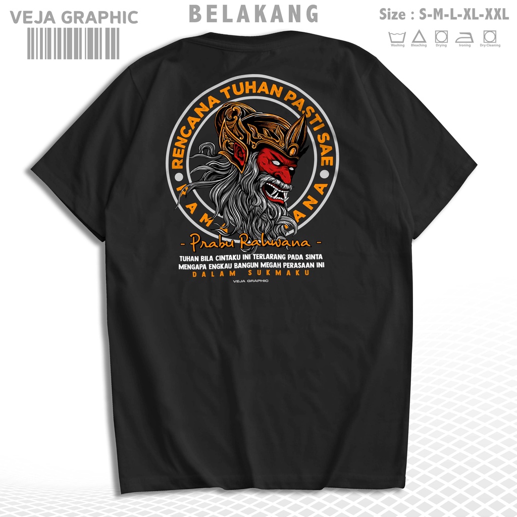 VEJAGRAPHIC T-Shirt Prabu Rahwana | Kaos Indonesia Culture Pria dan Wanita - A1708