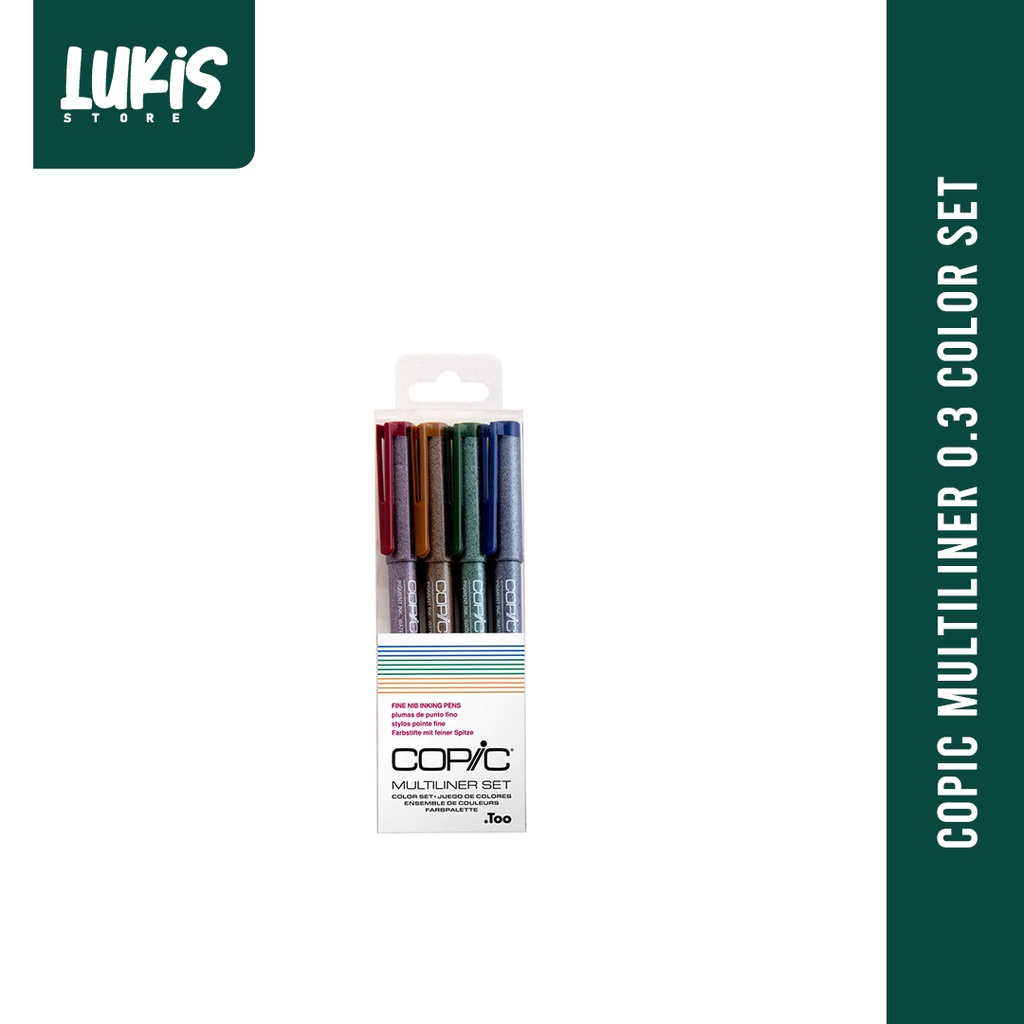 

Copic Multiliner 0.3 Color Set (4 pcs)