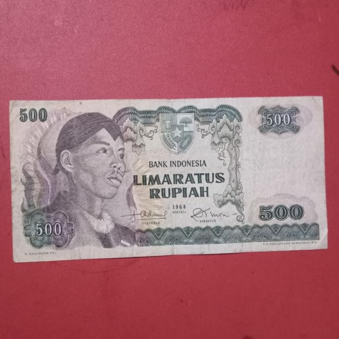 Uang lama Indonesia Rp 500 Soedirman Sudirman 1968 uang kuno TP85tz KPL275