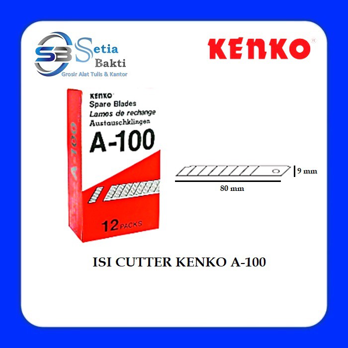 

KENKO SPARE BLADES - Isi Pisau Cutter A-100 Kecil