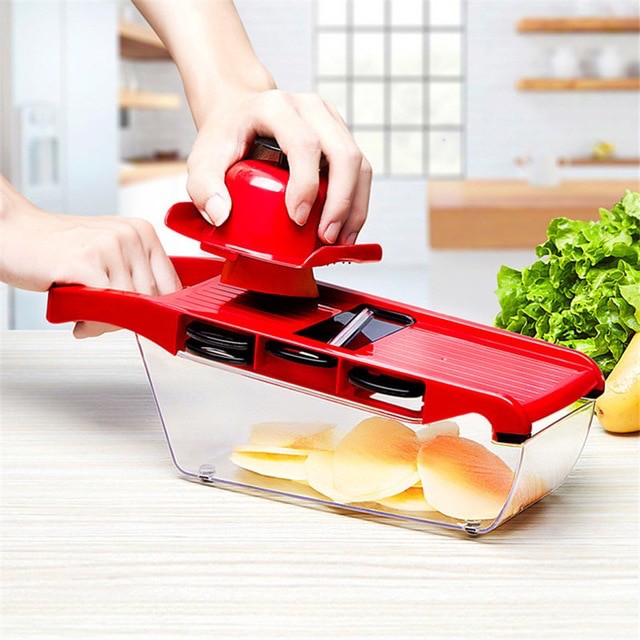 Garansi 2 bulan Slicer sayuran alat pemotong sayuran praktis