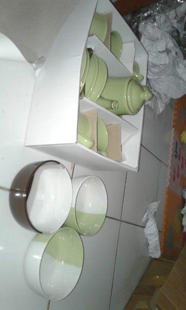 Mangkok Keramik Two Tone Murah