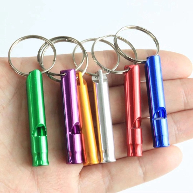 1pc Peluit EDC Bahan Aluminum Ukuran Kecil Untuk Camping / Hiking / Survival Team