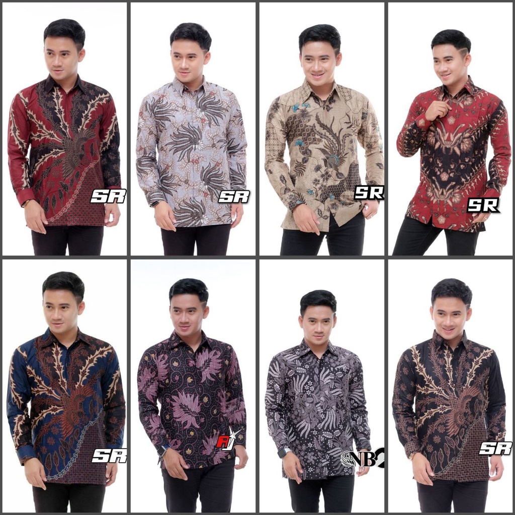 Kemeja Batik Pria Lengan Panjang M L XL XXL