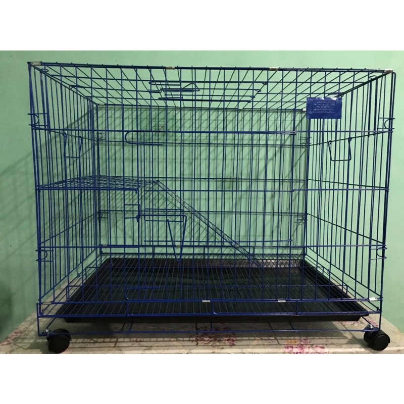(TERMURAH) KANDANG KUCING UK 90x60 TINGKAT 1 PAKAI RODA