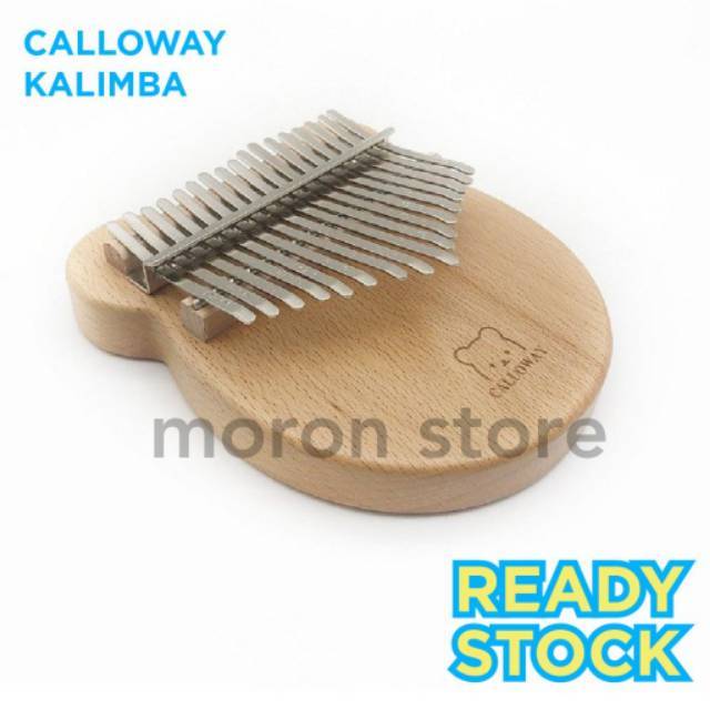 Calloway Kalimba 17 Keys Beech Wood Alat musik Kimi Bear