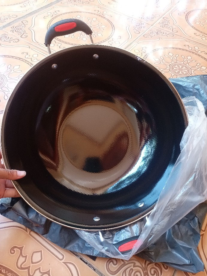 Wajan Enamel Anti Lengket Diameter 32 36cm Tinggi 10cm/wajan/penggorengan Kr.88