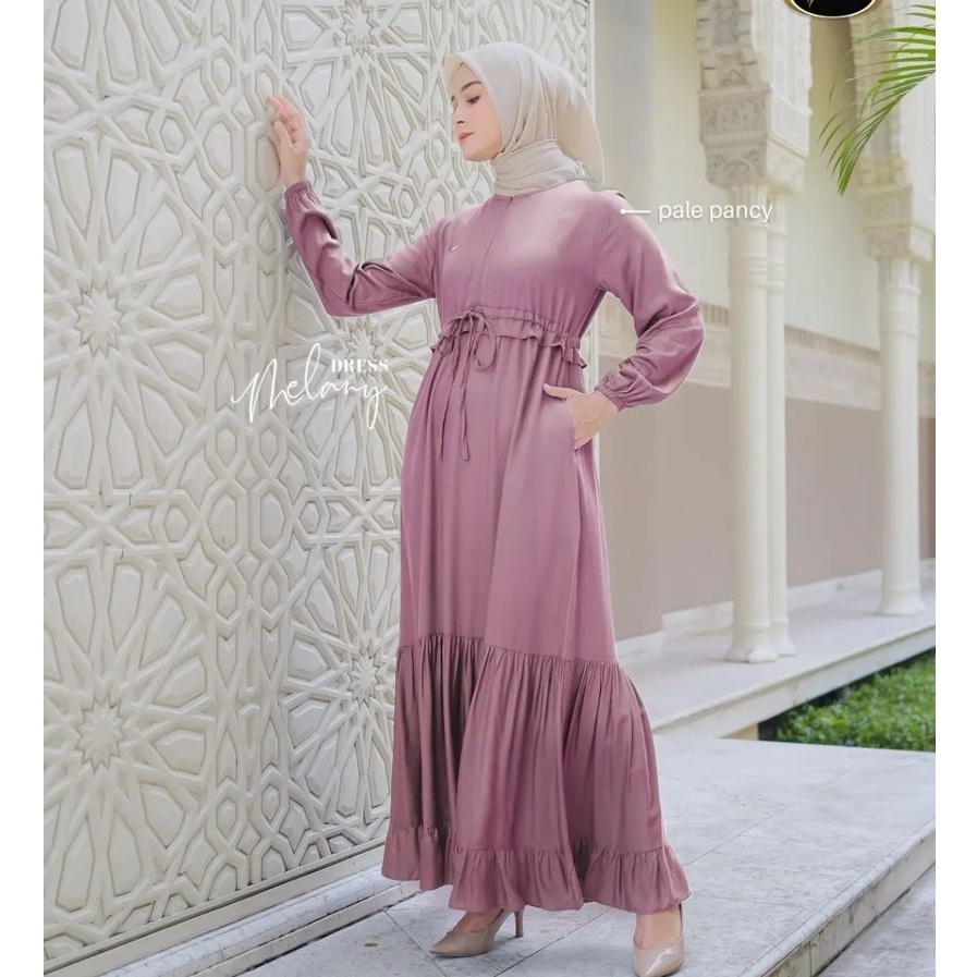 Promo Rachel Midi GAMIS LD 100 CM L,Dress / Dress Wanita Terbaru Bahan Katun Rayon Keren