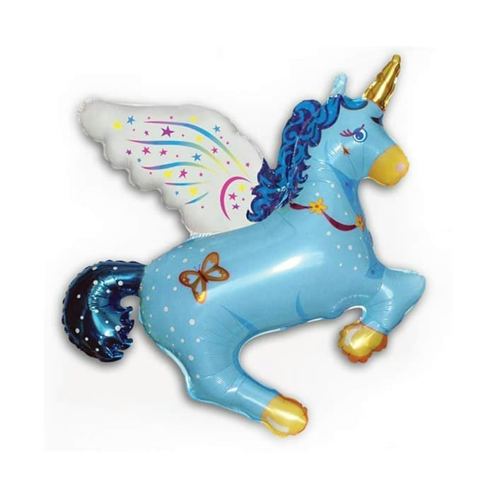 Balon Foil Unicorn Blue And Pink untuk ulang tahun anak