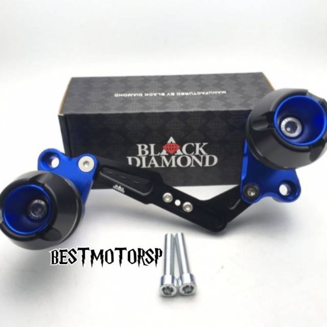 Jalu Pelindung Knalpot Nmax Aerox Lexi Black Diamond CNC Frame Slider