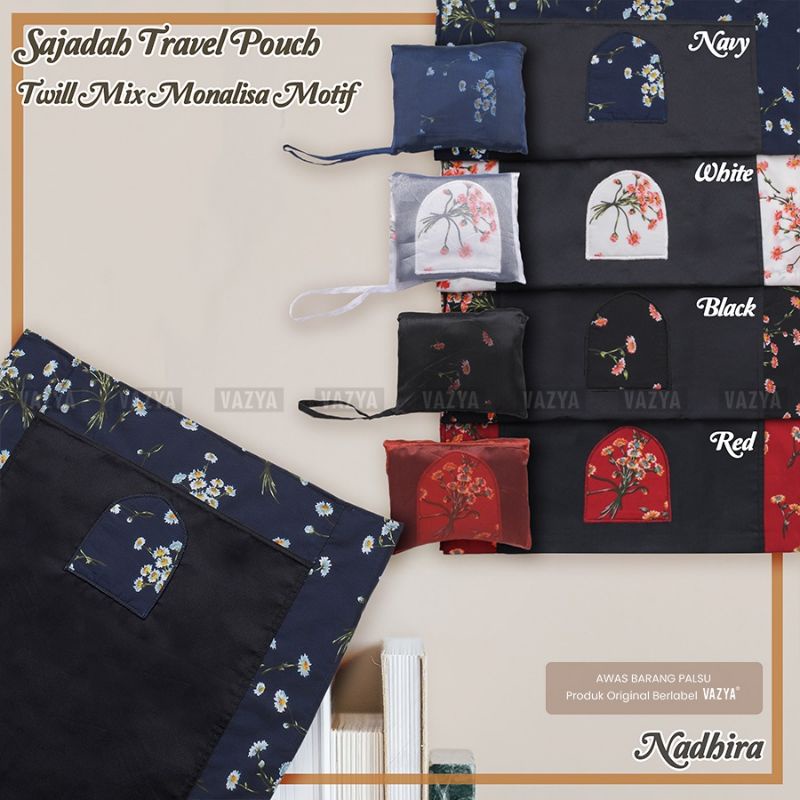 Sajadah Travel Pouch Twill Mix Monalisa Motif