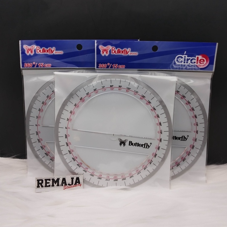 

Penggaris Butterfly Bulat 360/15cm