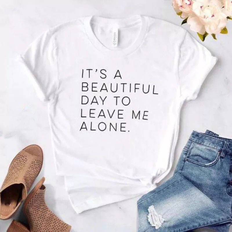 MYSTIQUE.ID-BAJU KAOS IT'S A BEAUTIFUL DAY T-SHIRT LUCU DAN AESTHETIC