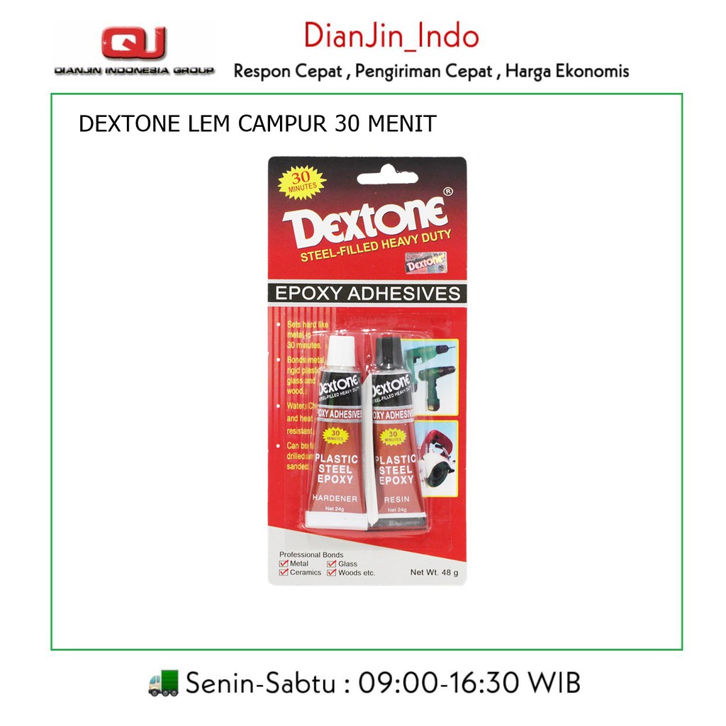 LEM BESI DEXTONE 30 MENIT CAMPUR