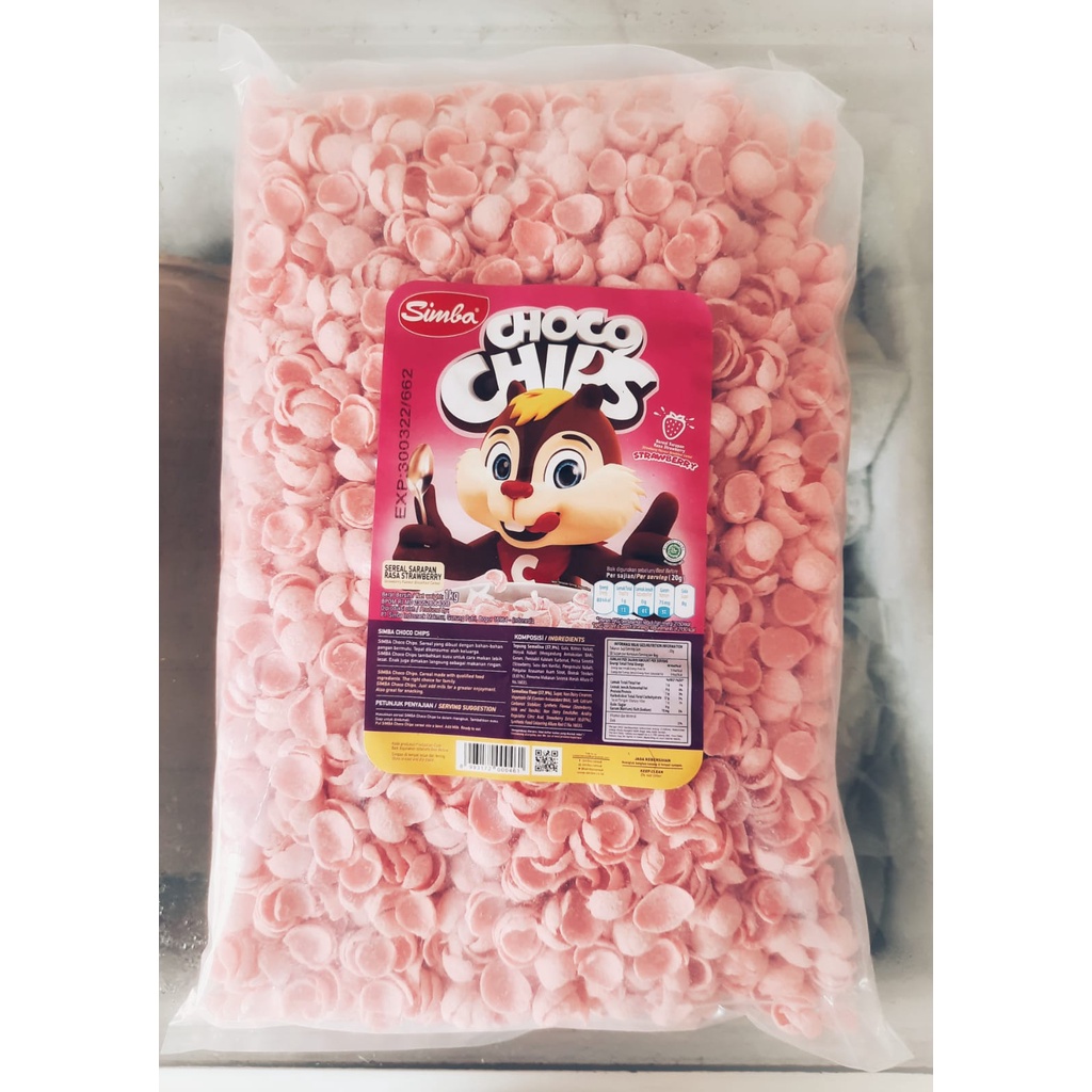 

Simba Choco Chips / Crunch STRAWBERRY Kemasan 1 kg