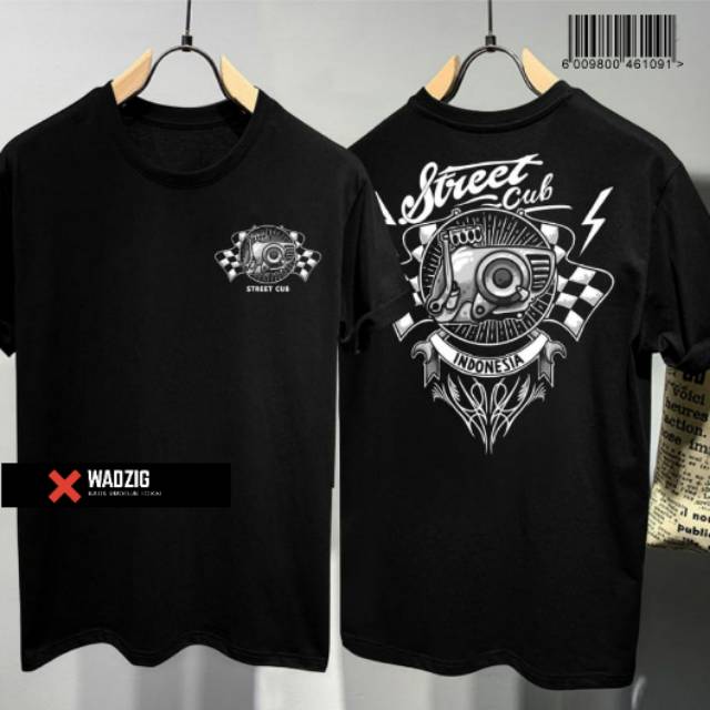 Wadzigtshirt / Kaos Katun STREET CUB INDONESIA AFD