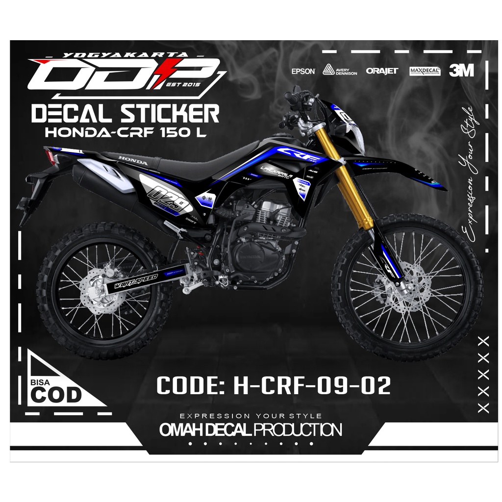 STIKER DECAL HONDA CRF 150 FULLBODY DEKAL KEREN DEKAL KEKINIAN KEREN DEKAL TERBAIK