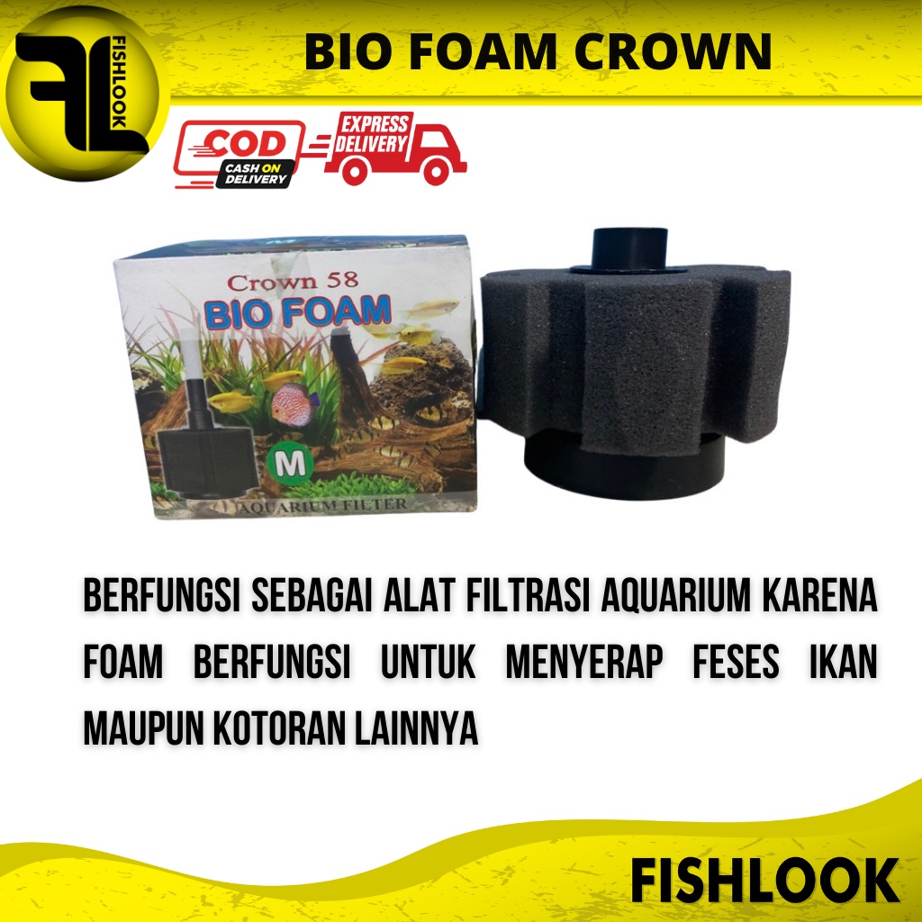 Refill Busa Bio Foam Size S/M/L Filter Aquarium Ikan Hias Refil BioFoam AWET Tahan Lama