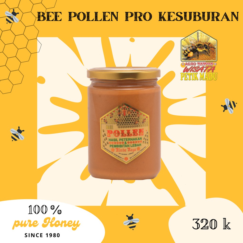 

BEE POLLEN PLUS KESUBURAN RIMBA RAYA 600 gr HONEY LEBAH MADU KESEHATAN