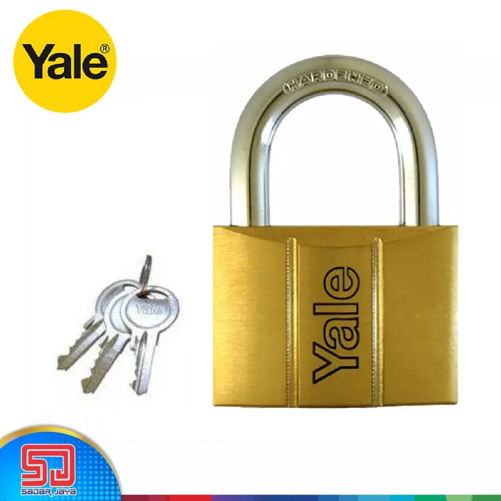 Yale V140.30 Gembok 30mm Kuningan Padlock Brass Material Hardened Steel