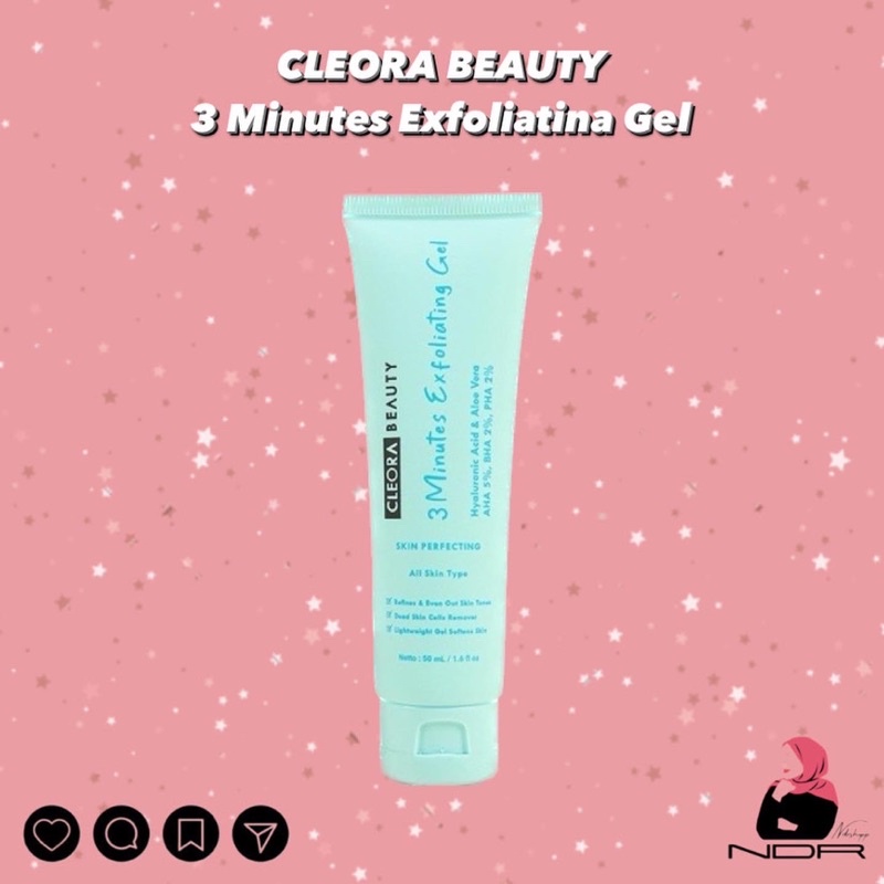 cleora beauty 3 minutea exfoliating gel bpom