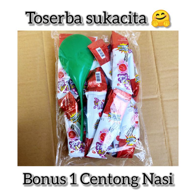 

Permen Lollipop Lipstik rasa stroberi
