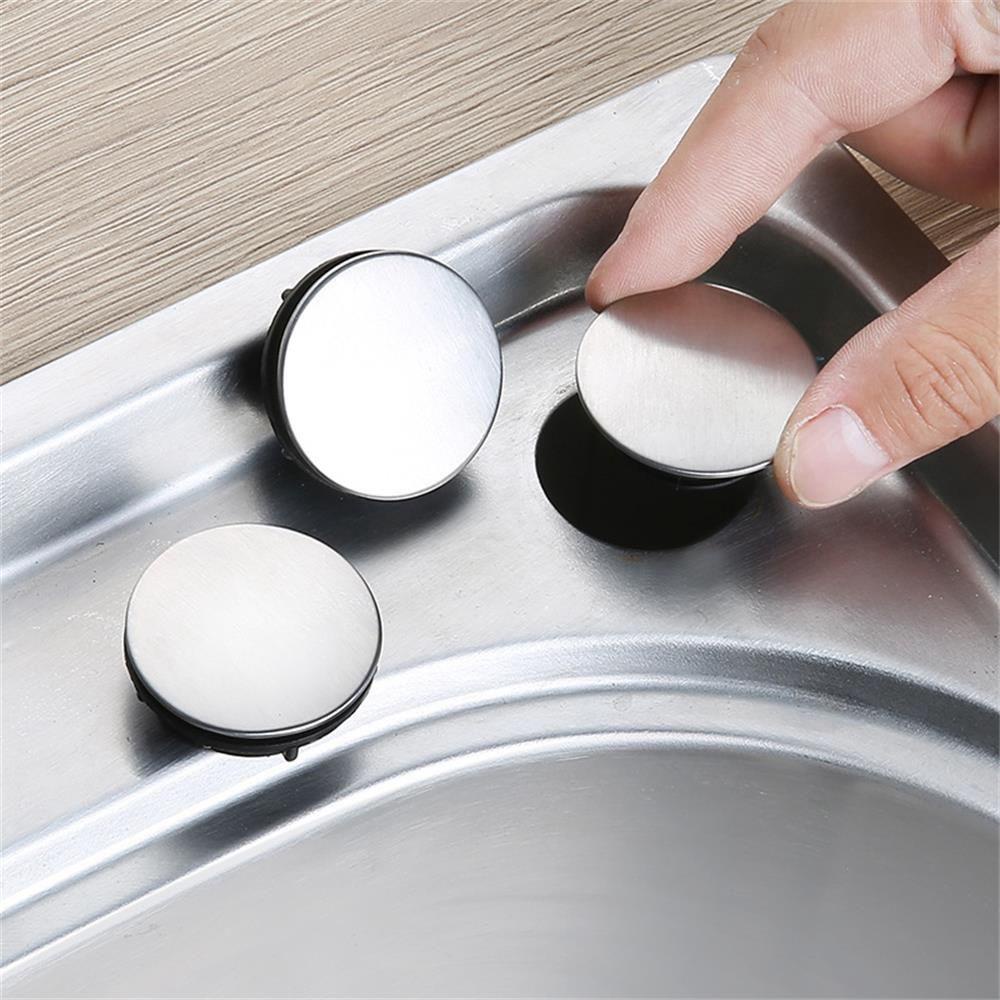 Quinton Penutup Lubang Kran 1PC Stainless Steel Aksesoris Wastafel Dapur Sink Tap Tap Penutup Lubang