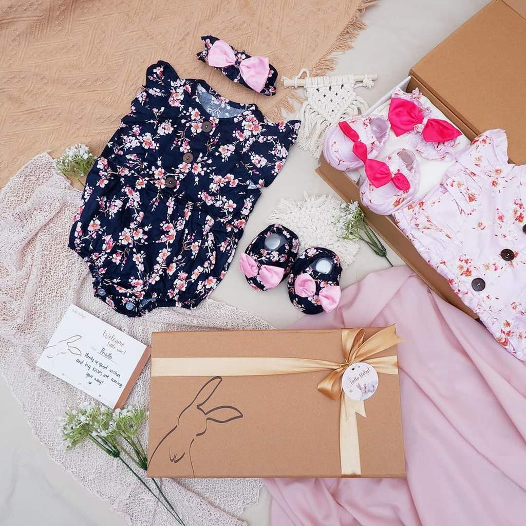 LIO035 Girls Baby Hampers 0-12 months/ Hampers bayi newborn/ Kado bayi/ baby girl gift set-Katniss Navy