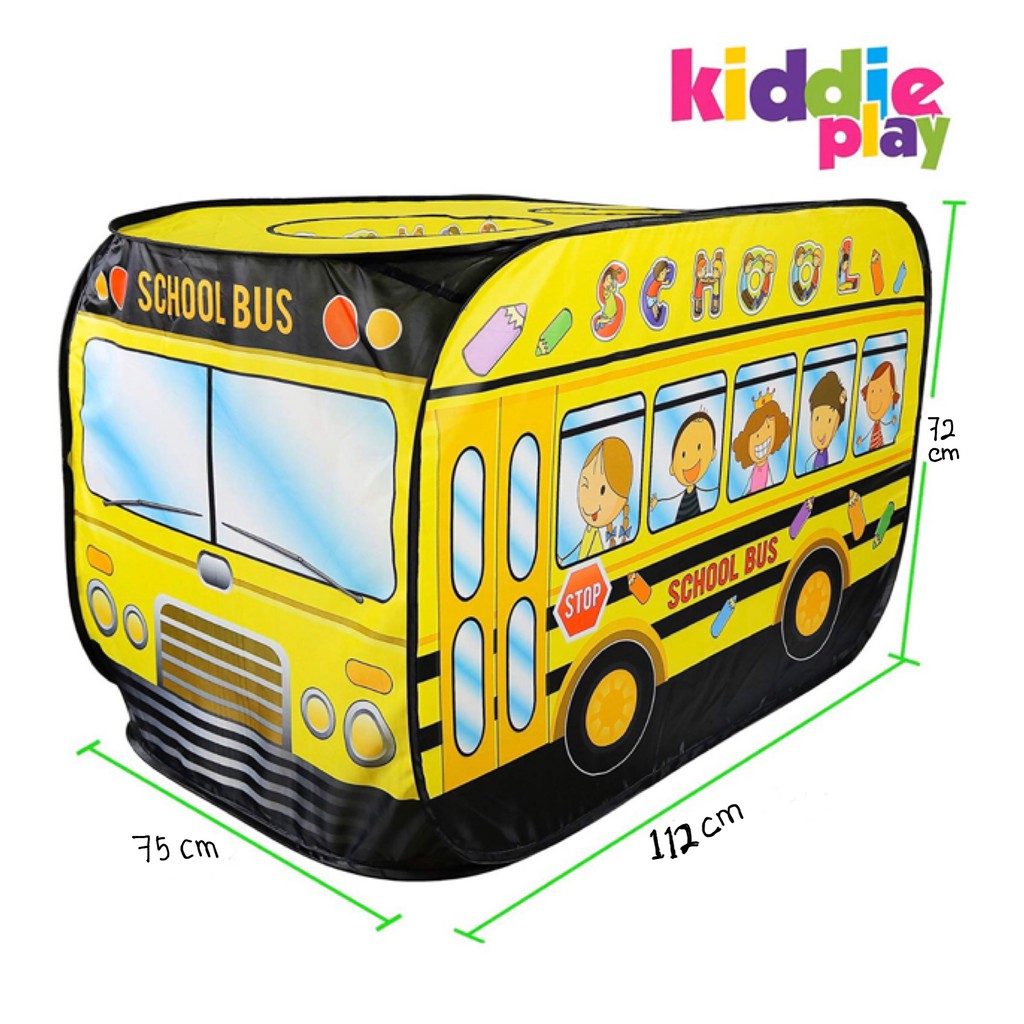 Mainan Tenda Anak Murah Kemping Model Bus Sekolah / School Bus Tent