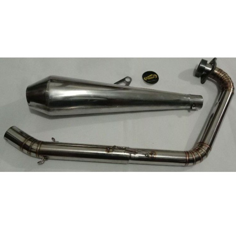 Knalpot motor custom Set Leheran Stanlis Scorpio