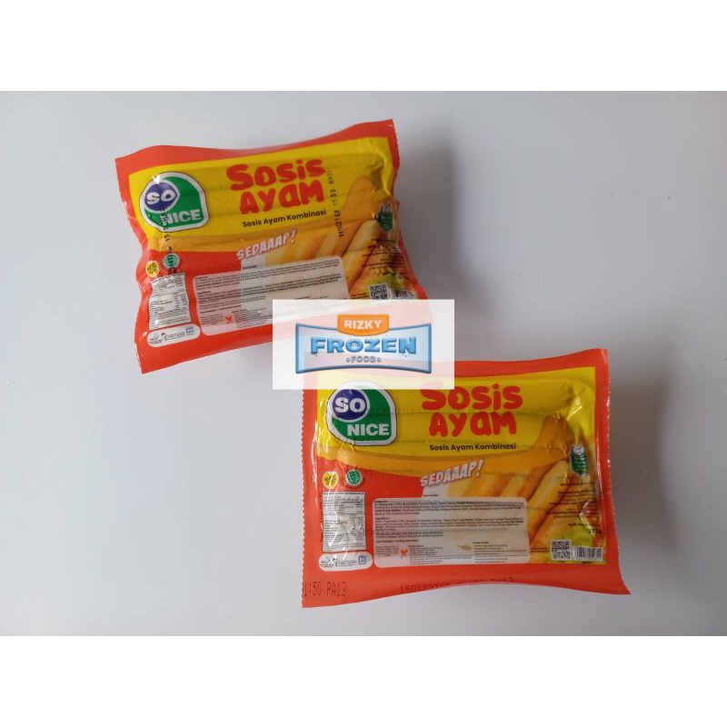 

Sosis Ayam So Nice 375gr | 1000gr