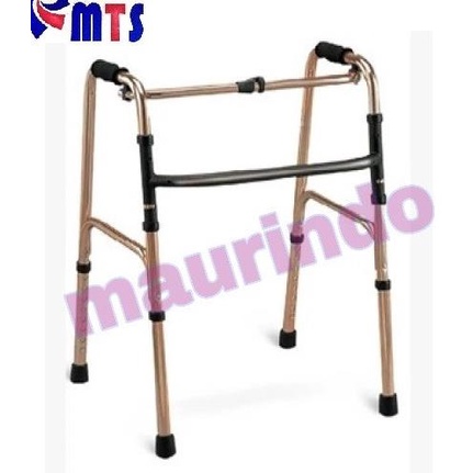Onemed Walker Tanpa Roda GOLD Bisa Lipat Tongkat Alat Bantu Jalan