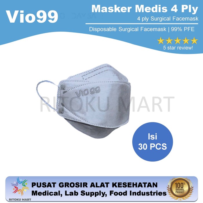 Masker VIO VF99 4ply masker medis model KF94 evo / sensi convex
