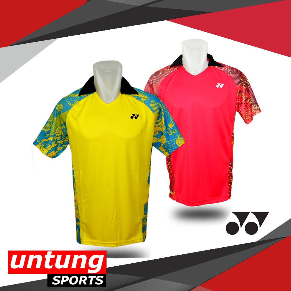 Jersey Badminton/Baju Bulutangkis Pria/Baju Olahraga Badminton/Bulutangkis Lengan Pendek  Kerah