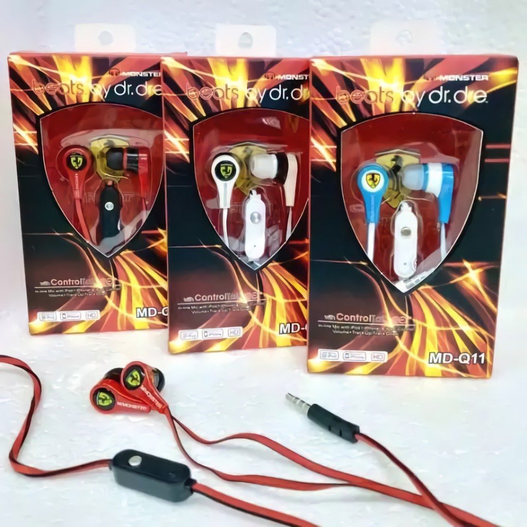HANDSFREE FERRARI SUPER BASS / HEADSET SUPER BASS / EARPHONE / HEADSET STEREO BEATS SUPER BASS