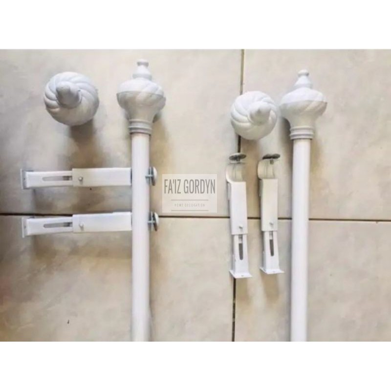 BATANG GORDEN PUTIH GARIS / BESI GORDEN / ROLLET GORDEN