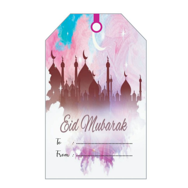 

label hampers lebaran tipe b model hangtag isi 60 pcs