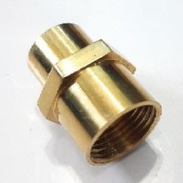 Sok sambungan 3/8&quot; × 1/4&quot; KUNINGAN / Nepel Kuningan Drat Dalam