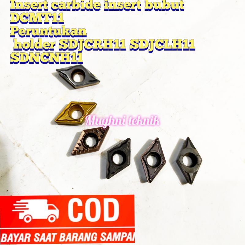 Insert carbide mata bubut pahat bubut DCMT11 bukan DCMT07